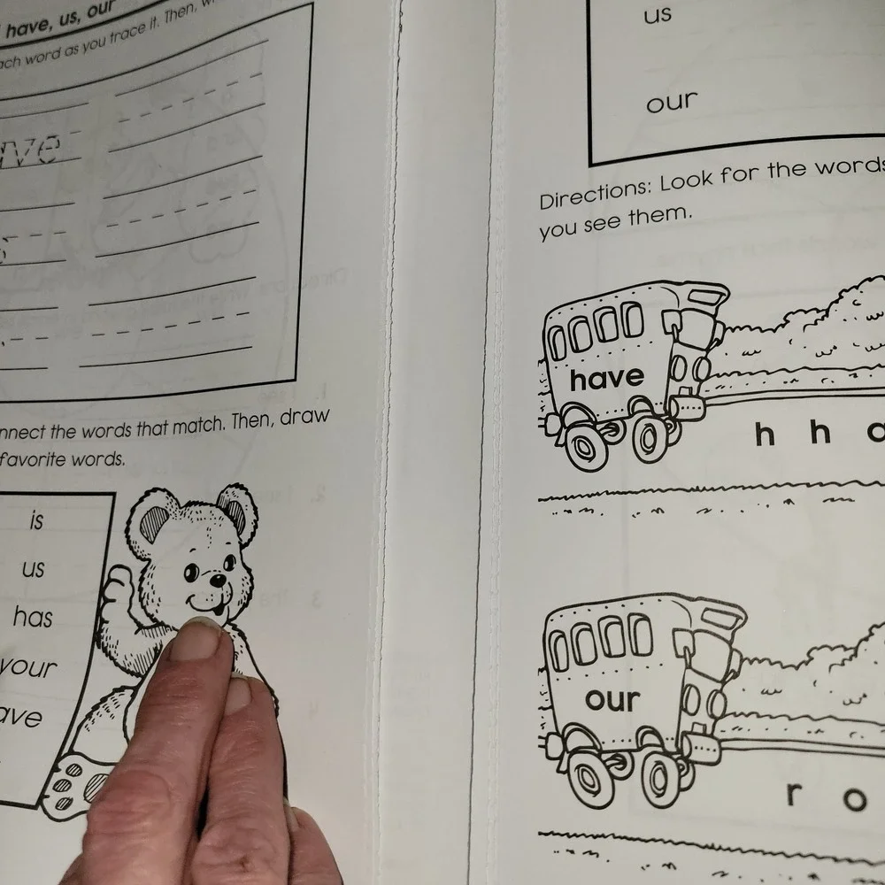 Spectrum Sight Words Grade‎ K Kindergarten Workbook Carson Dellosa Phonics...